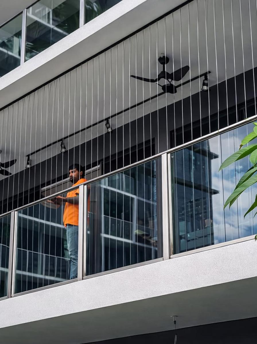 Residential Balcony Invisible Grill